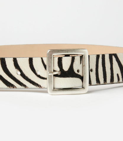 Streets Ahead Zebra Buckle Belt