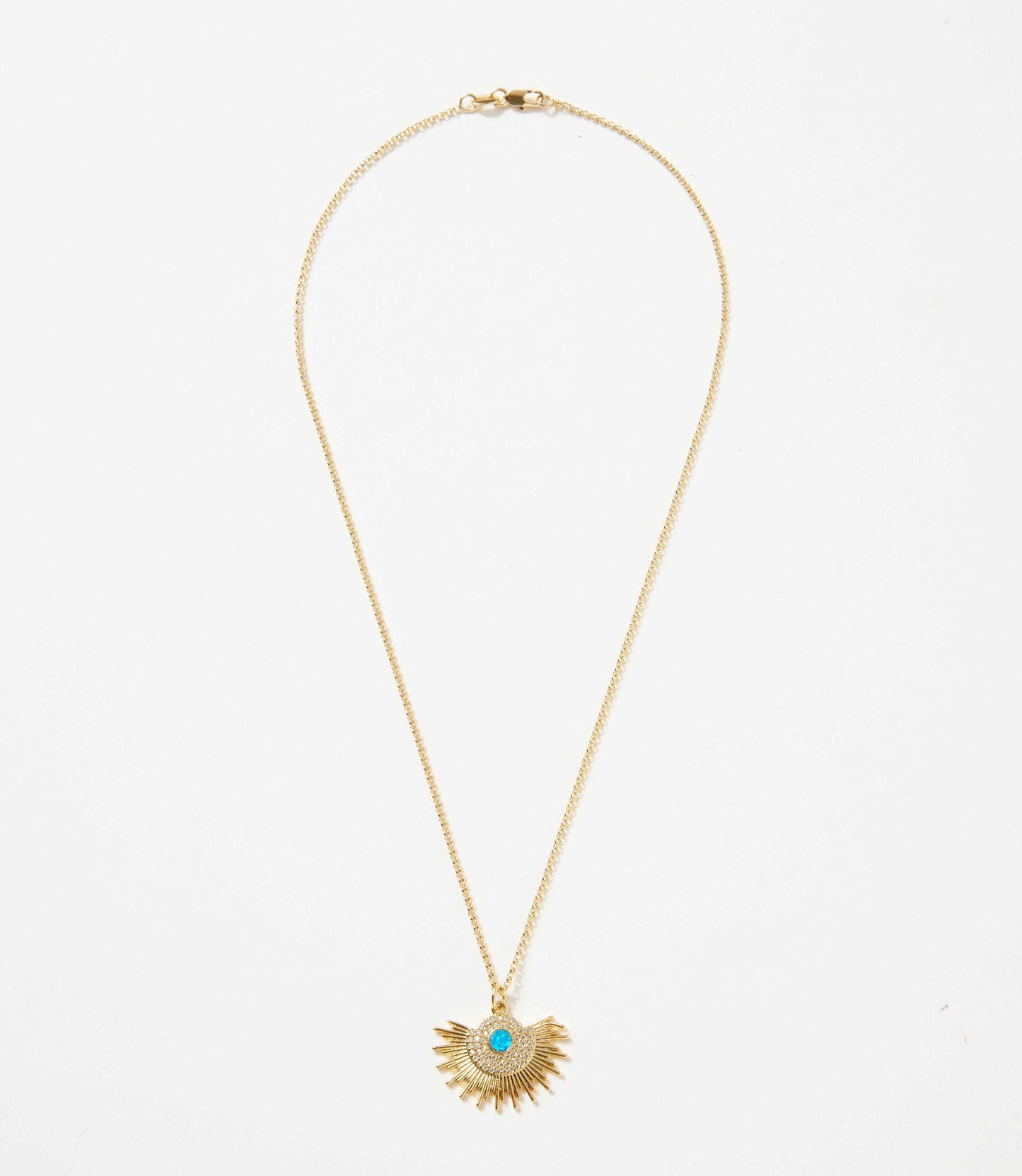 Opal Sunburst Necklace