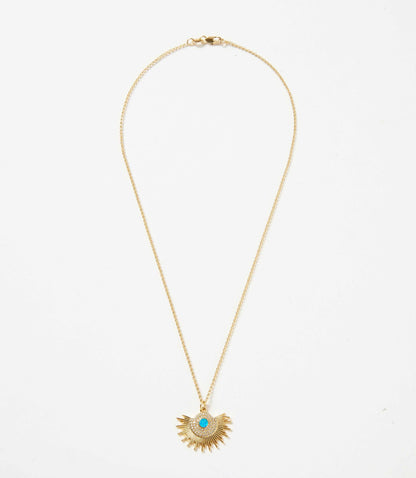 Opal Sunburst Necklace
