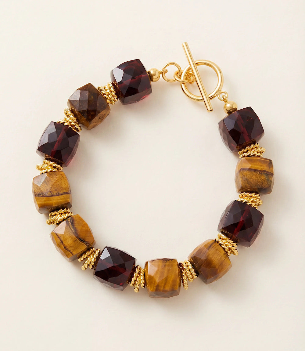Tigers Eye Link Bracelet