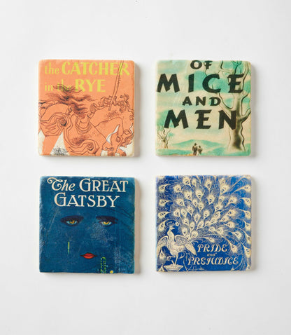 Literature Lover Coasters, Set Of 4