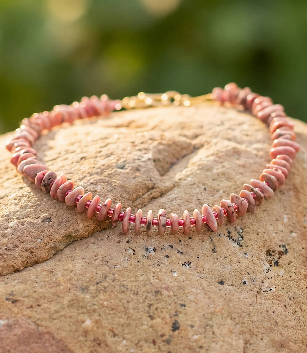 Gemstone Nugget Beaded Necklace