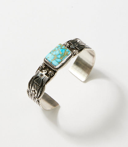 Natural Kingman Turquoise Thunderbird Bracelet