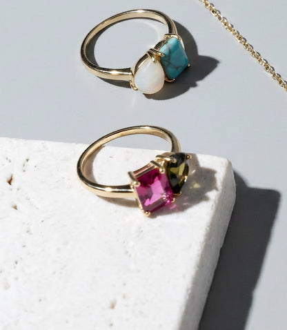 Perfect Pair Gemstone Ring
