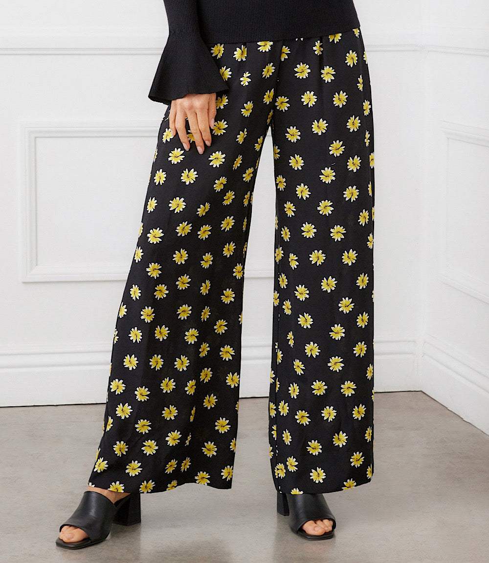 Petite Size Wide-Leg Pants