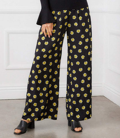 Petite Size Wide-Leg Pants