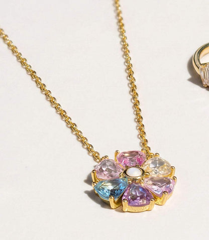 Crystal Pinwheel Necklace