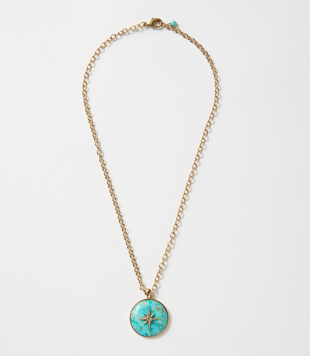 Celestial Turquoise Pendant Necklace