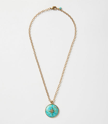 Celestial Turquoise Pendant Necklace