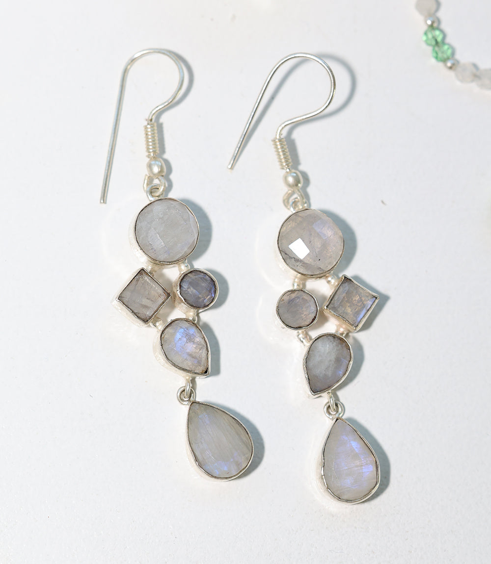 Gemstone Dangle Earrings