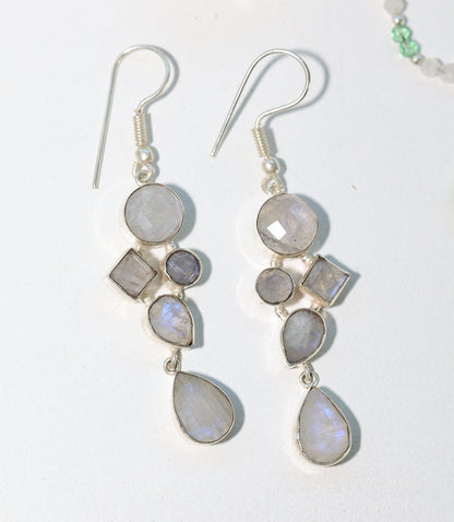 Gemstone Dangle Earrings