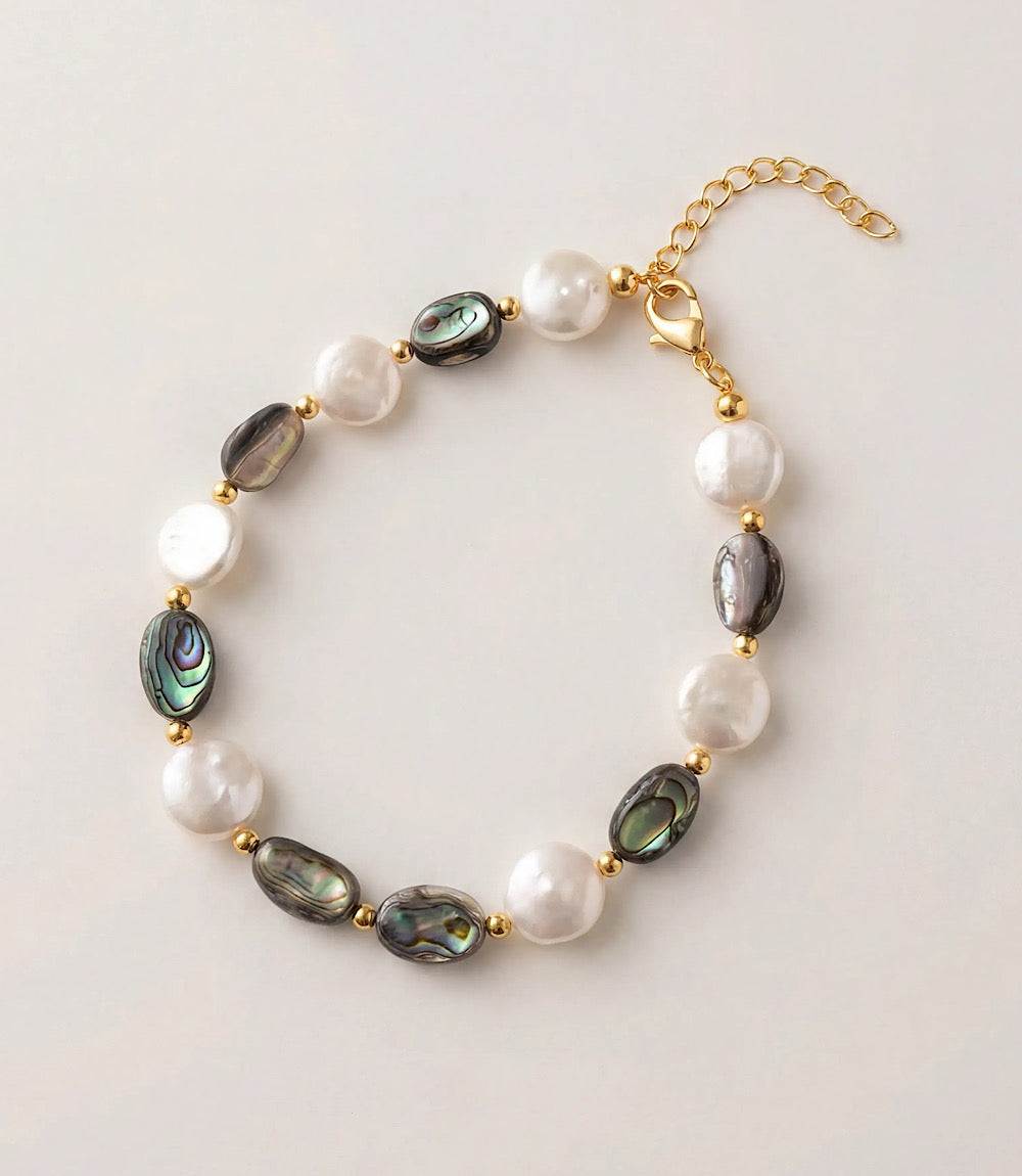 Abalone And Pearl Bracelet
