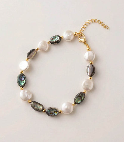 Abalone And Pearl Bracelet