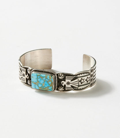 Natural Kingman Turquoise Thunderbird Bracelet