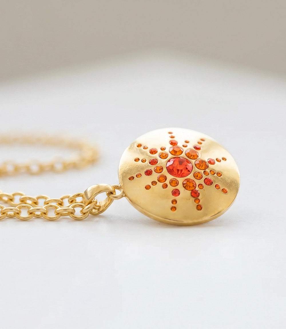 Crystal Medallion Necklace