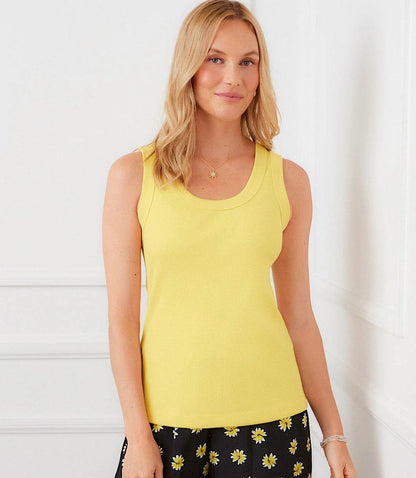 Ribbed Scoop Neck Tank
