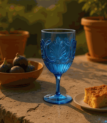 Acrylic Fleur Wine Glass