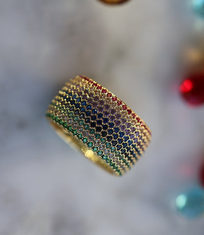 Colorful Crystal Ring