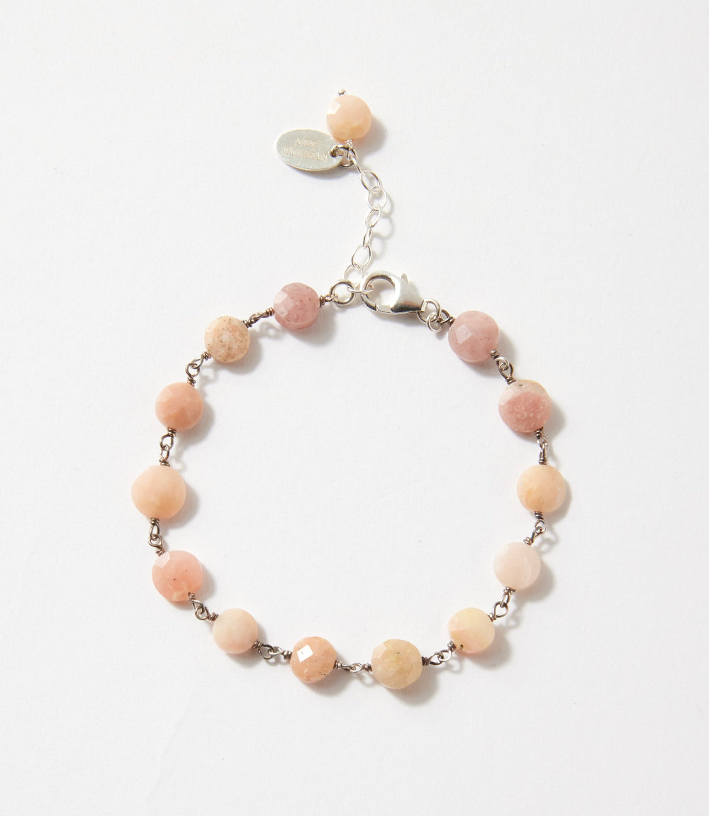 Pink Opal Beaded Bracelet