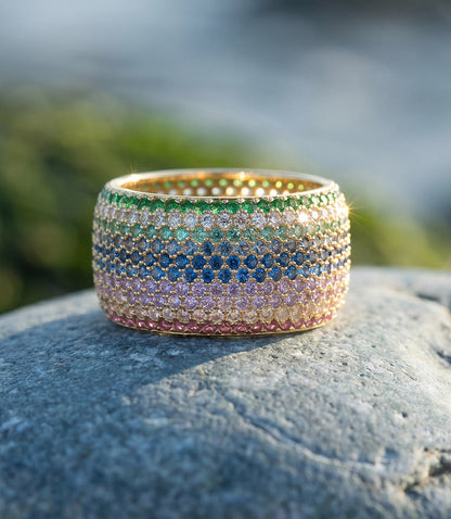 Colorful Crystal Ring