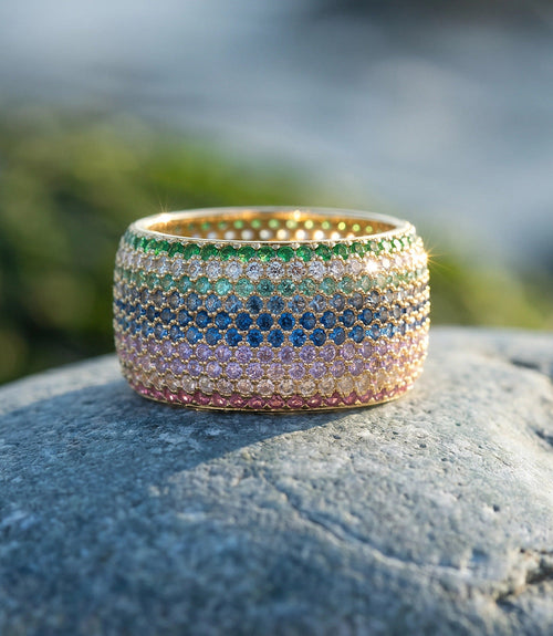 Colorful Crystal Ring