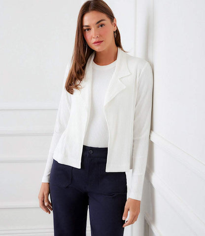 Petite Size Ribbed Jacket