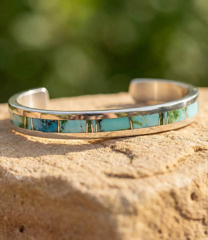 Turquoise Inlay Cuff Bracelet