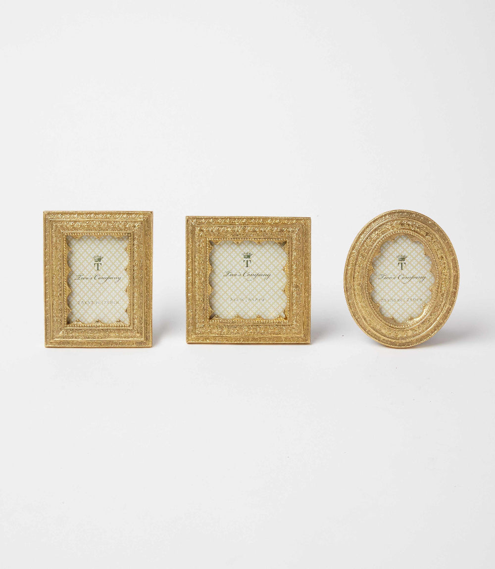 Gold Picture Frames, Set Of 3