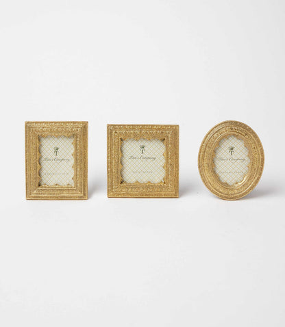 Gold Picture Frames, Set Of 3