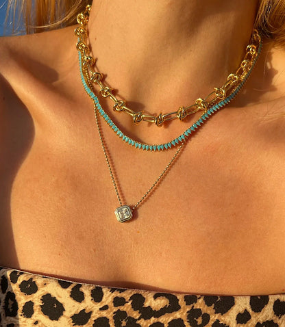 Mini Teardrop Crystal Necklace