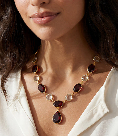 Gemstone And Crystal Necklace