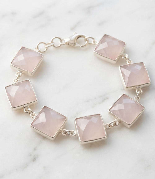 Pink Opal Link Bracelet