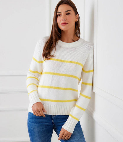 Stripe Crewneck Sweater