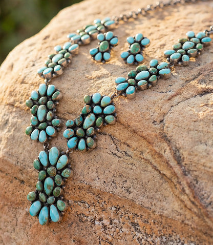 Sonoran Gold Turquoise Necklace And Earring Set