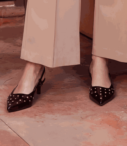 Seychelles Crawford Studded Slingback Heels