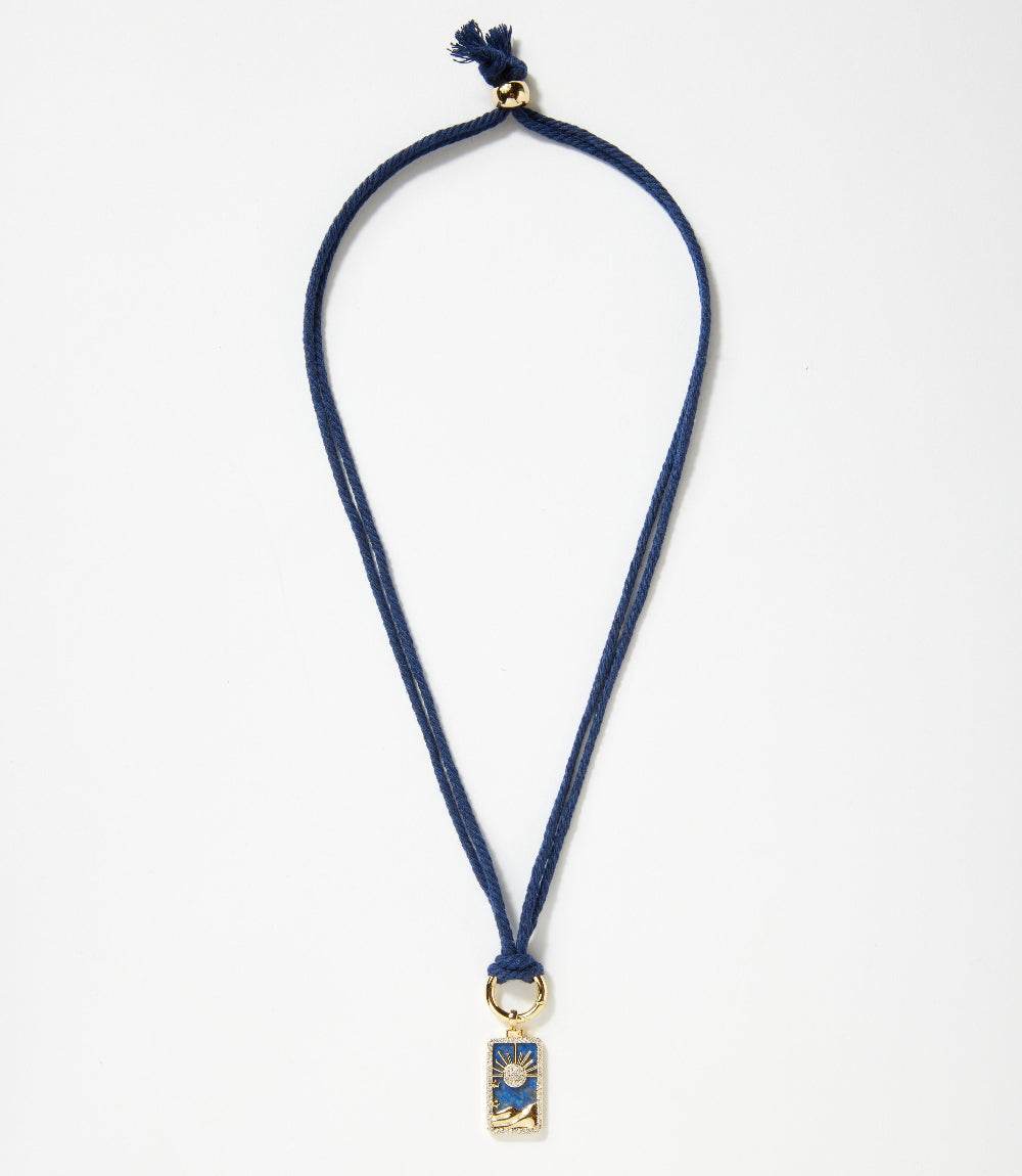 Night Sky Pendant Cord Necklace