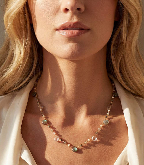 Beaded Gemstone Necklace