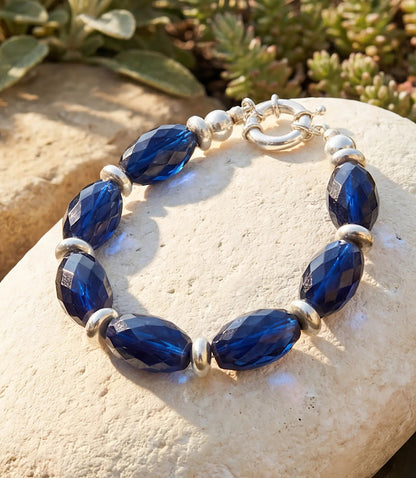 Beaded Sapphire Bracelet
