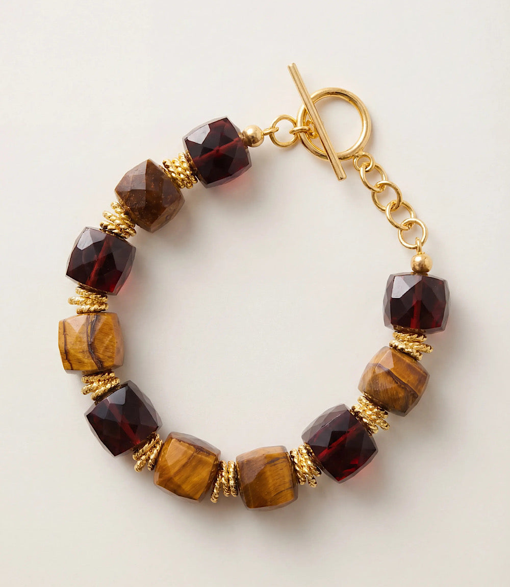 Tigers Eye Link Bracelet