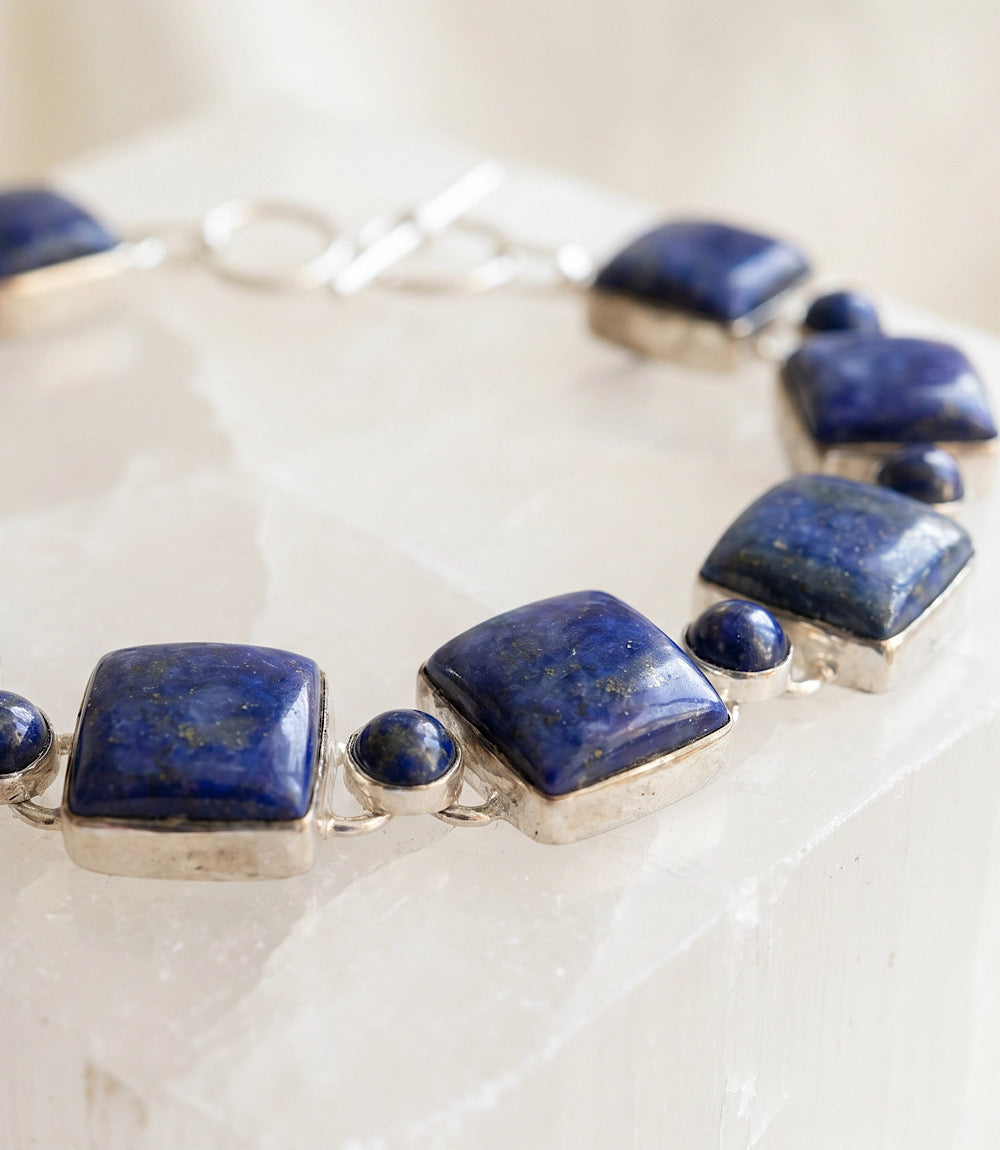 Sapphire Link Bracelet
