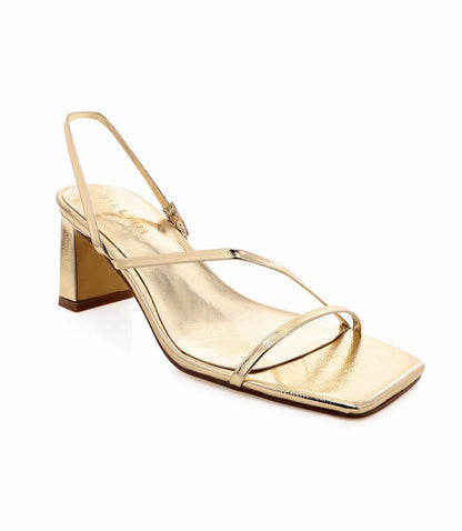 Billini Kasper Metallic Block Heel Sandals