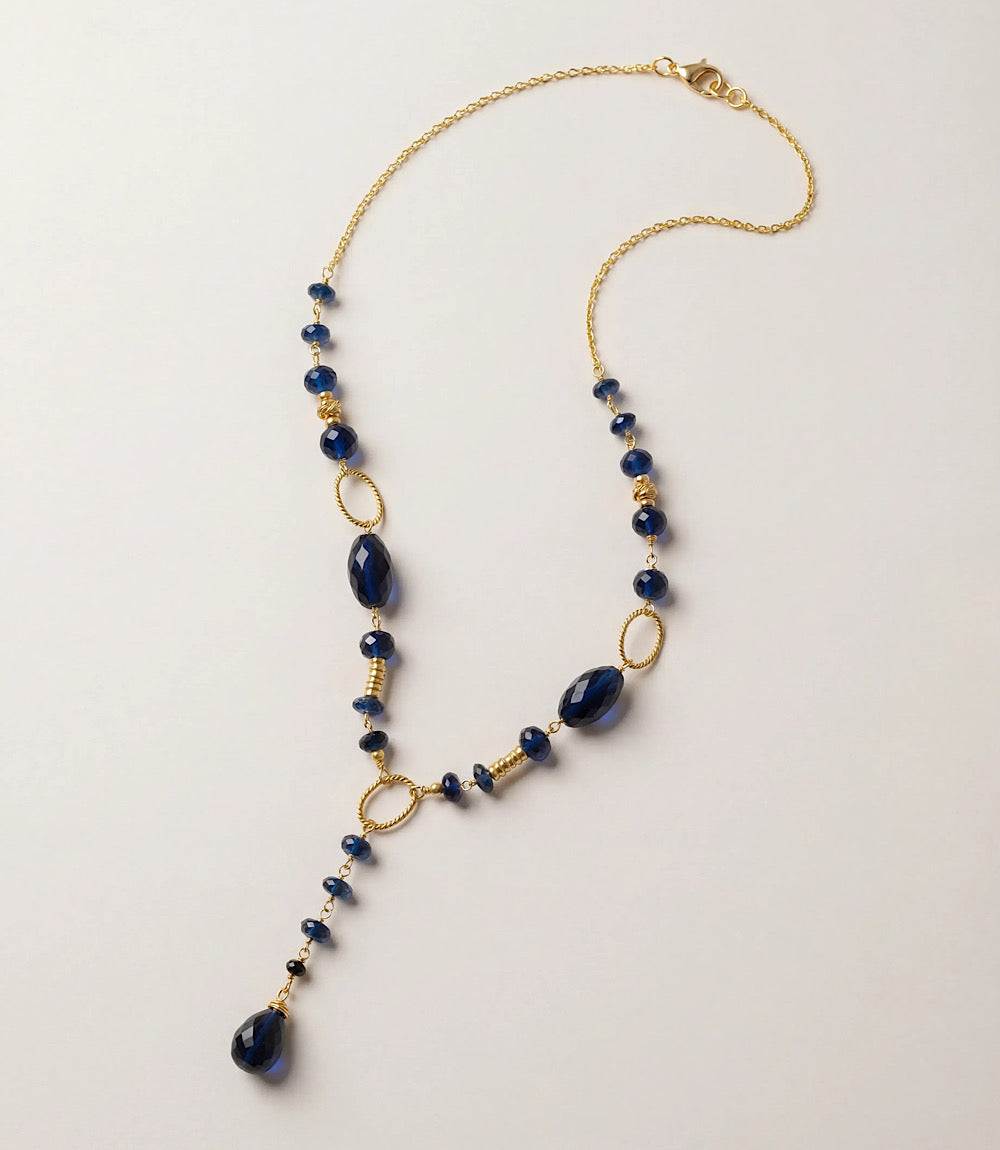 Sapphire Lariat Necklace