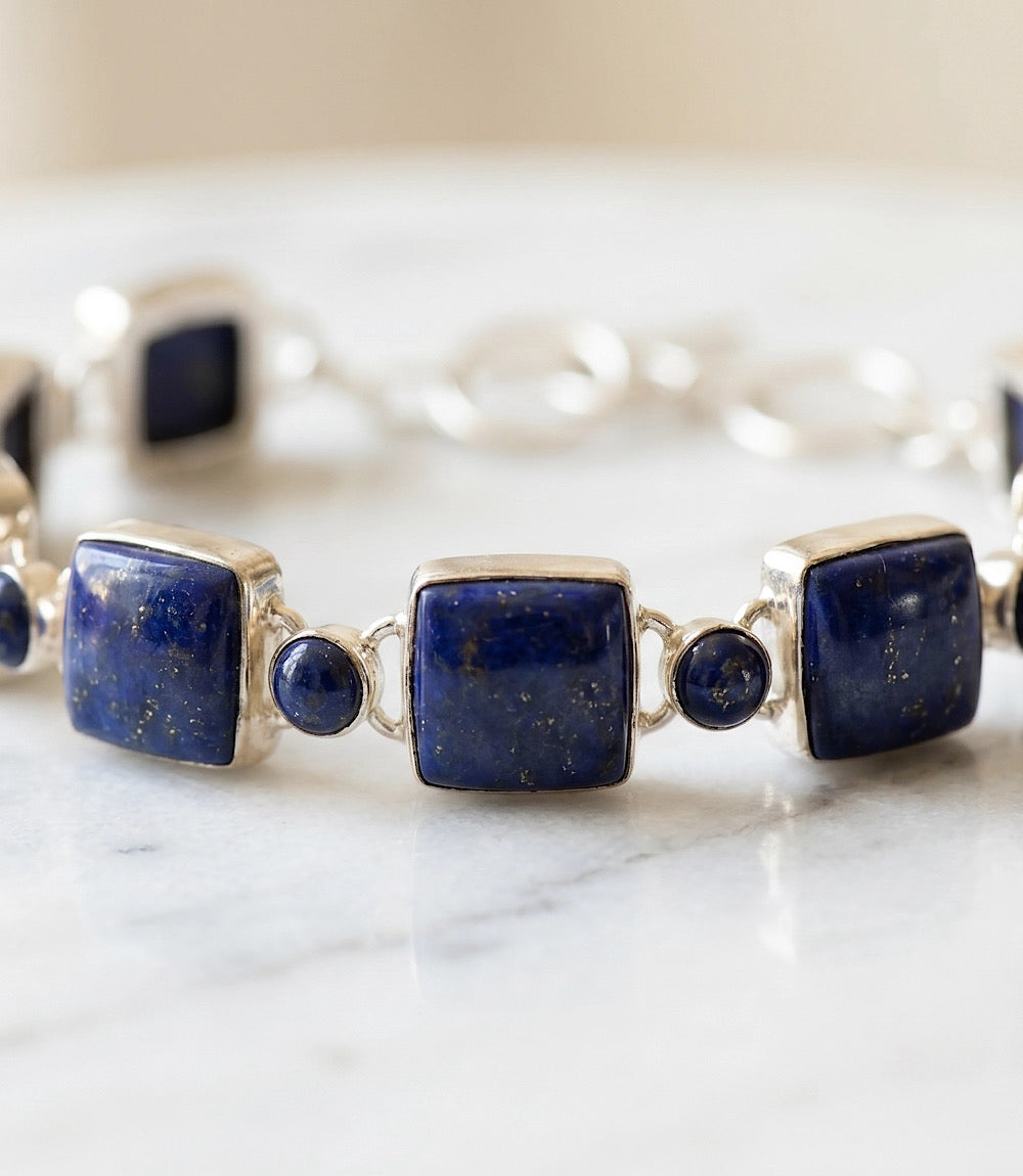 Sapphire Link Bracelet
