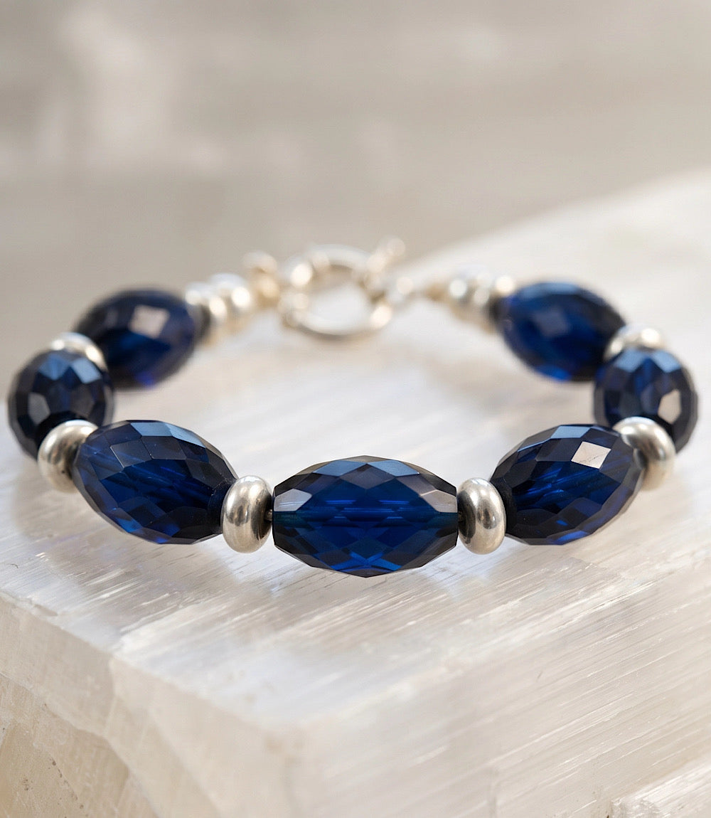 Beaded Sapphire Bracelet