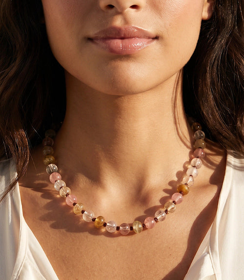 Beaded Gemstone Necklace