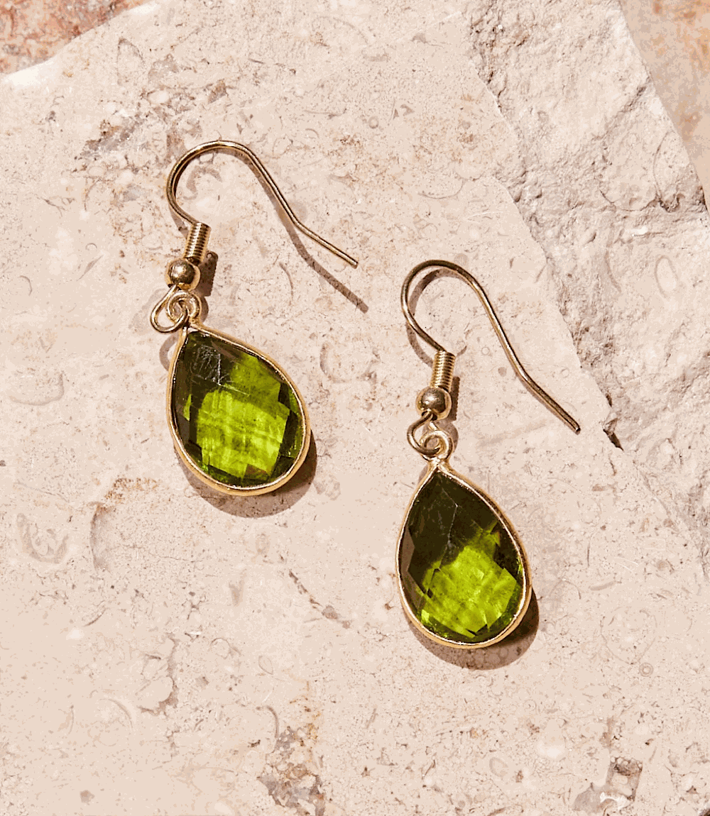 Peridot Gemstone Earrings