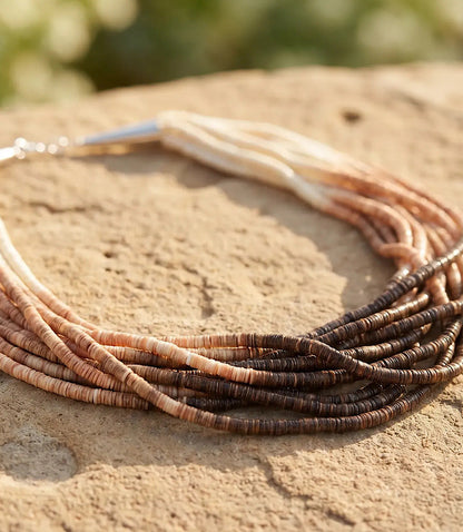 Santo Domingo Ombre Heishi Necklace