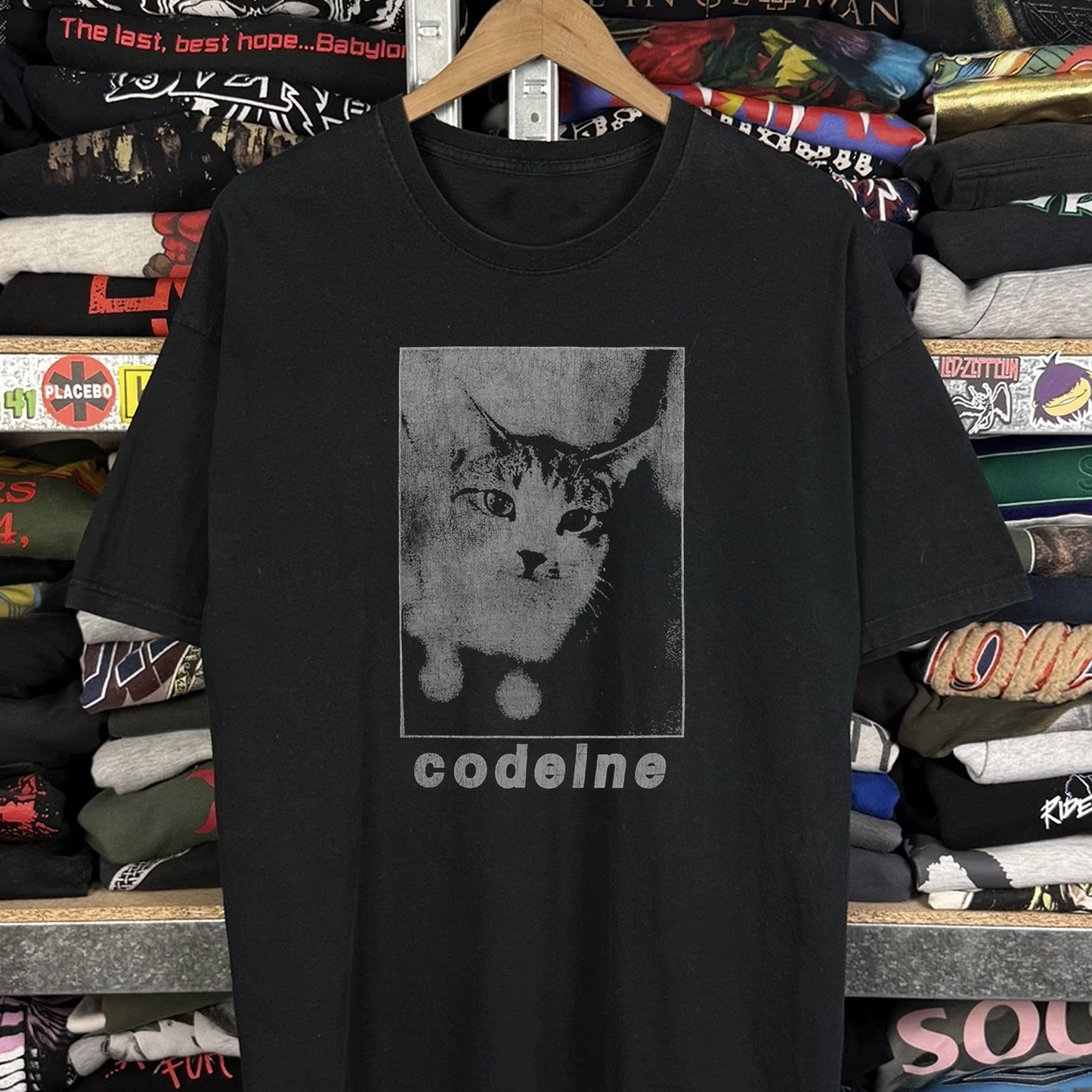 Rare Codeine Washed Black Tee