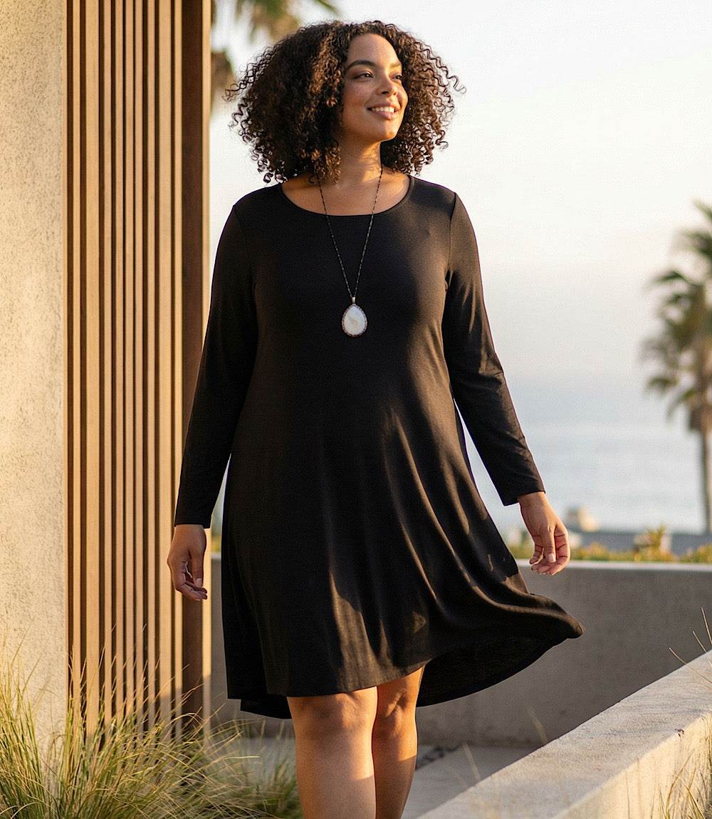 Plus Size Long Sleeve Maggie Dress
