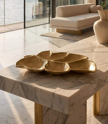 Golden Chestnut Leaf Tray